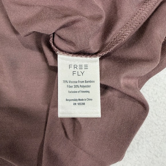 NWT Free Fly Bamboo Fig Purple Lightweight Long Sleeve Hoodie Mens Small - Picture 5 of 6